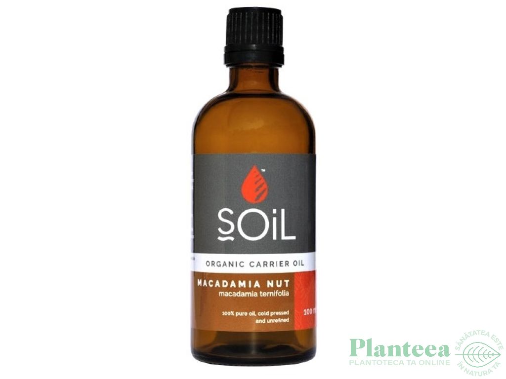 Ulei macadamia organic 100ml - SOiL