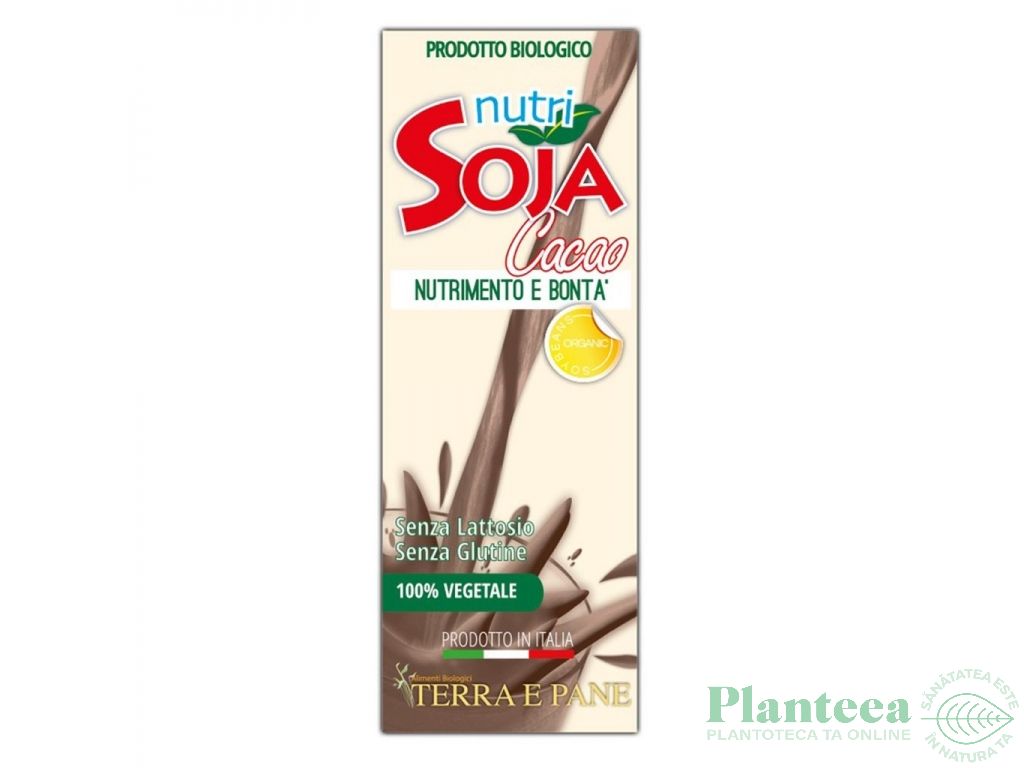 Lapte soia cacao bio 1L - TERRA E PANE