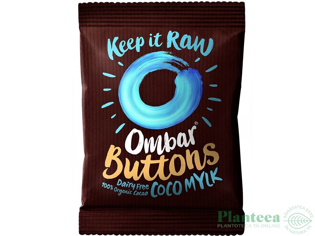 Pastile ciocolata lapte_cocos probiotice raw eco 25g - OMBAR