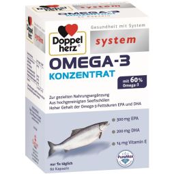 Omega3 concentrat 60cps - DOPPEL HERZ