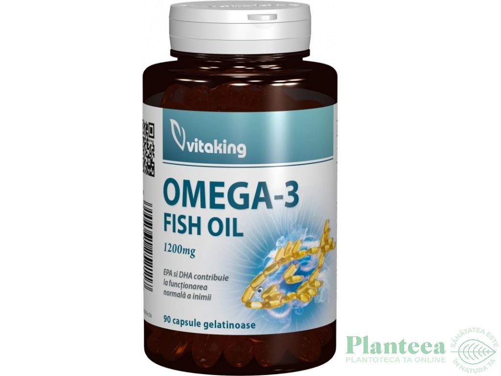 Omega3 ulei peste 1200mg 90cp - VITAKING