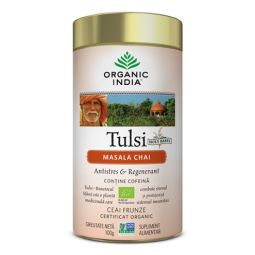 Ceai tulsi masala chai antistres regenerant 100g - ORGANIC INDIA