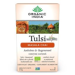 Ceai tulsi masala chai antistres regenerant 18dz - ORGANIC INDIA