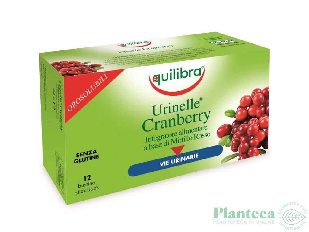 Urinelle Cranberry [Infectii urinare] plicuri 12x2g - EQUILIBRA