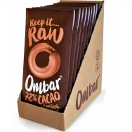 Ciocolata neagra 72%cacao probiotice raw eco 70g - OMBAR