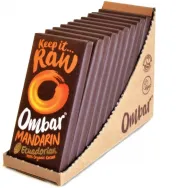 Ciocolata neagra 60% mandarine merisoare raw eco 35g - OMBAR