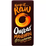 Ciocolata neagra 60% mandarine merisoare raw eco 35g - OMBAR