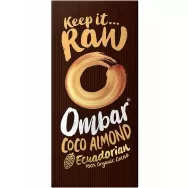 Ciocolata neagra 60%cacao migdale probiotice raw 70g - OMBAR