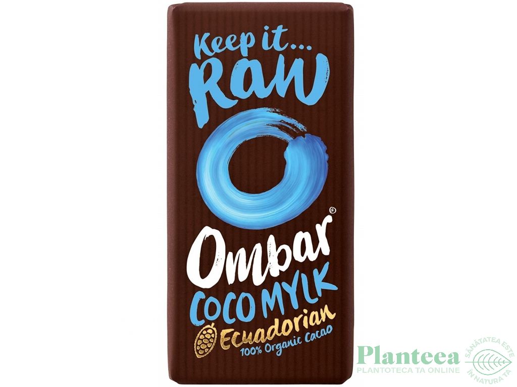 Ciocolata lapte_cocos probiotice raw eco 35g - OMBAR