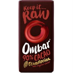 Ciocolata neagra 90%cacao raw eco 35g - OMBAR
