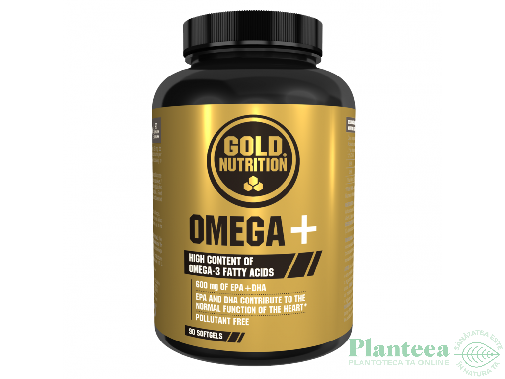 Omega+ ulei peste 90cps - GOLD NUTRITION