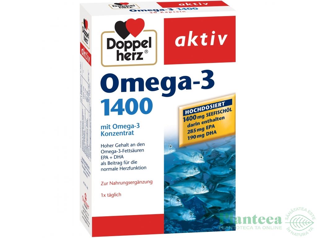 Omega3 1400mg 30cps - DOPPEL HERZ