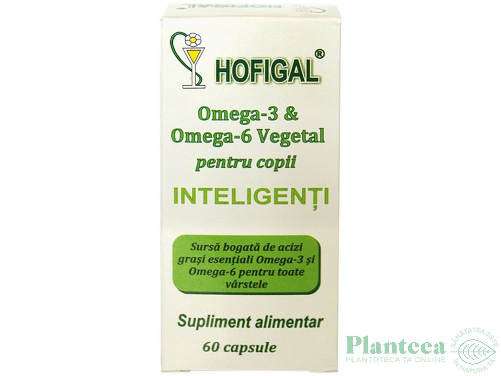 Omega3 omega6 vegetal copii 60cps - HOFIGAL