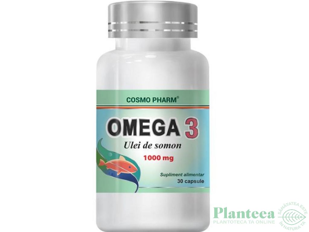 Omega3 ulei somon 1000mg 30cps - COSMO PHARM