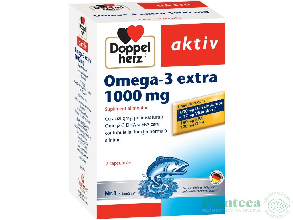 Omega3 extra 1000mg 120cps - DOPPEL HERZ
