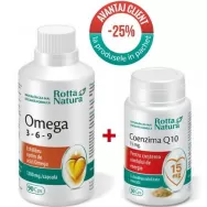 Pachet Omega369 90cps + Coenzima Q10 15mg 30cps - ROTTA NATURA