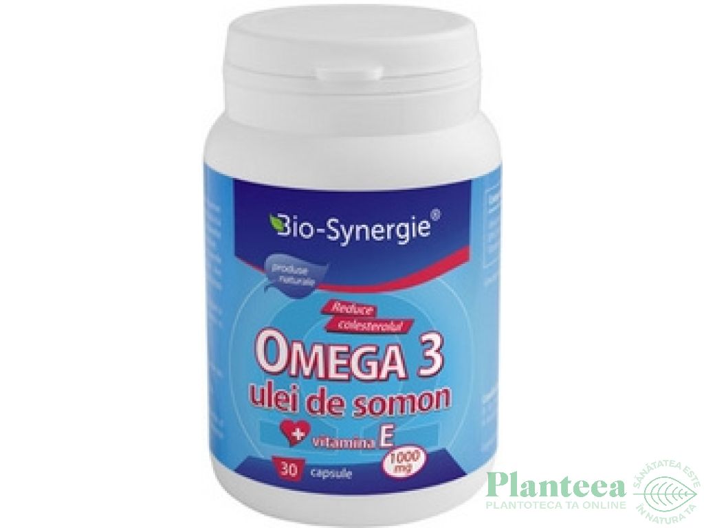 Omega3 ulei somon E 1000mg 30cps - BIO SYNERGIE