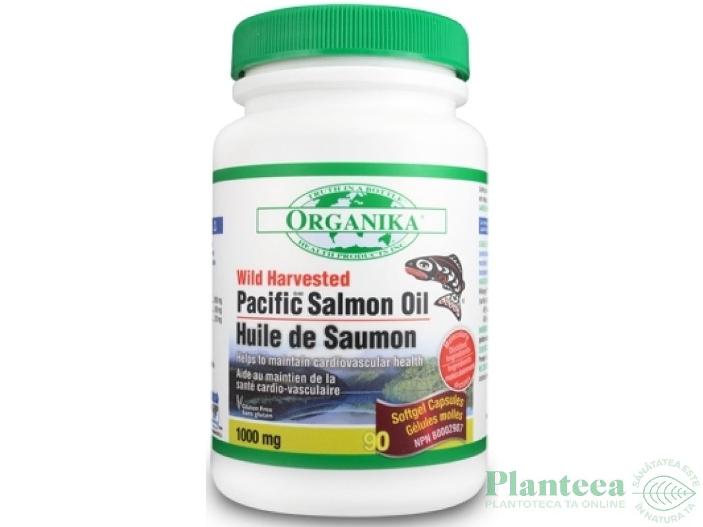 Omega3 ulei somon salbatic pacific 180cps - NATURAL FACTORS