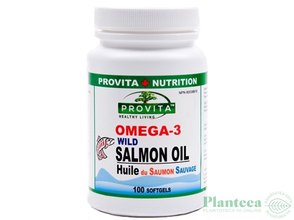 Omega3 ulei somon salbatic 100cps - PROVITA NUTRITION