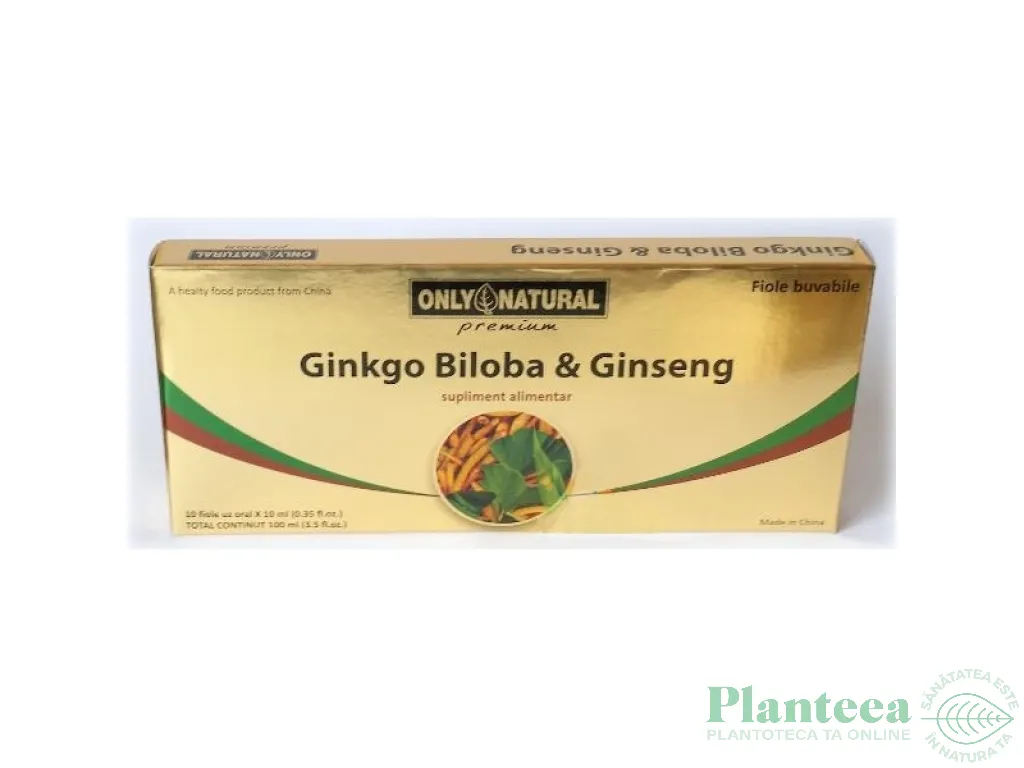 Ginkgo biloba ginseng 10fl - ONLY NATURAL