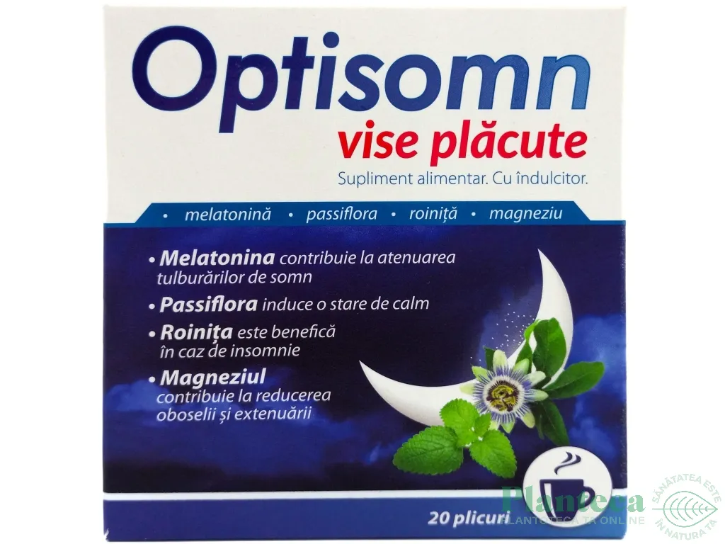 Optisomn vise placute plicuri 20x3g - NATUR PRODUKT