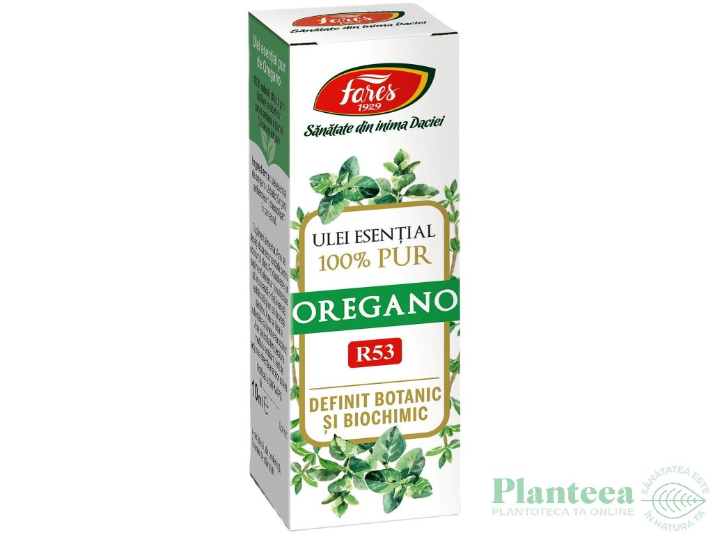 Ulei esential oregano 100% pur 10ml - FARES