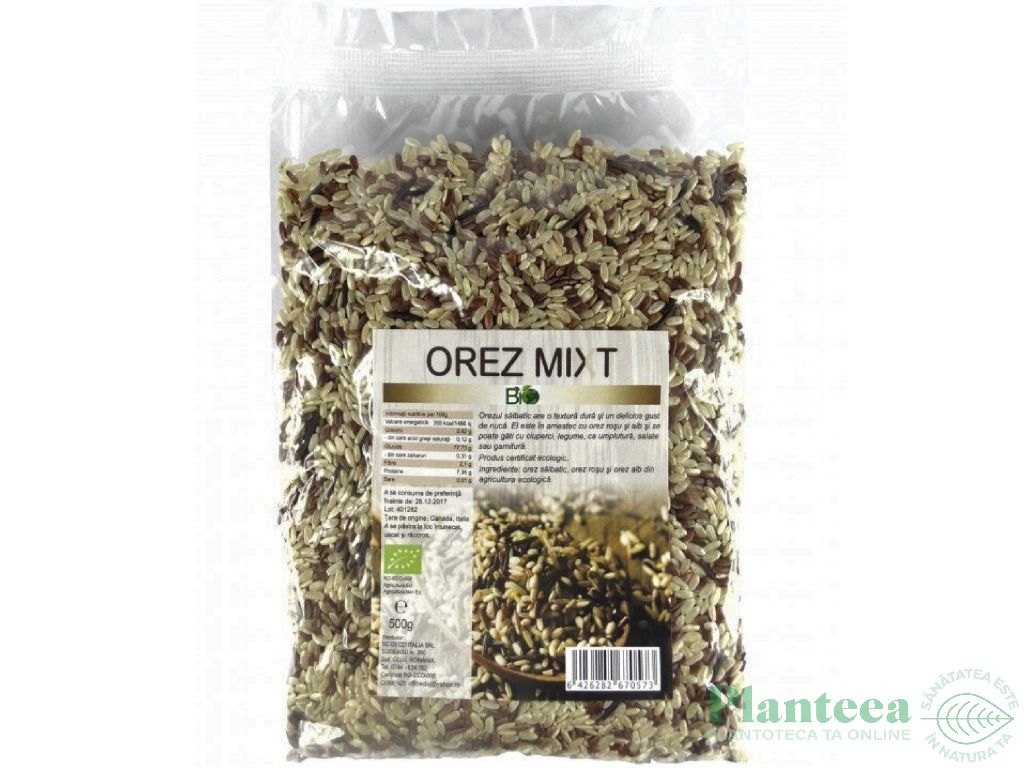 Orez amestec [salbatic/rosu/bob lung alb] eco 500g - DECO ITALIA