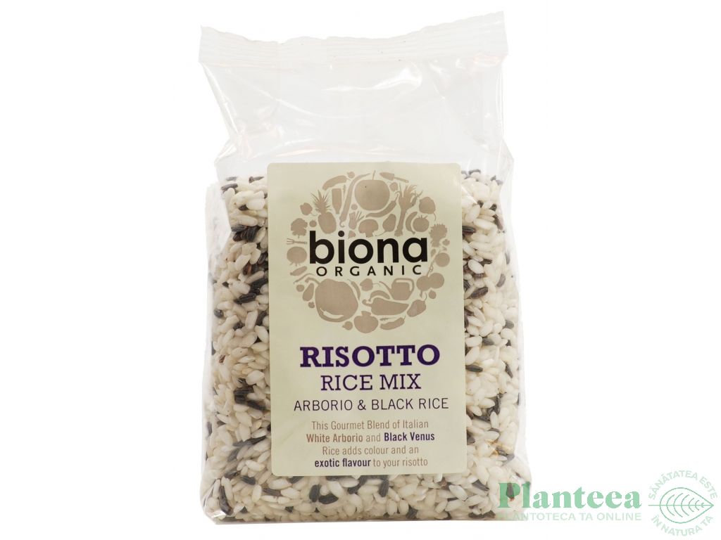 Orez amestec [arborio alb/negru] pt risotto 500g - BIONA