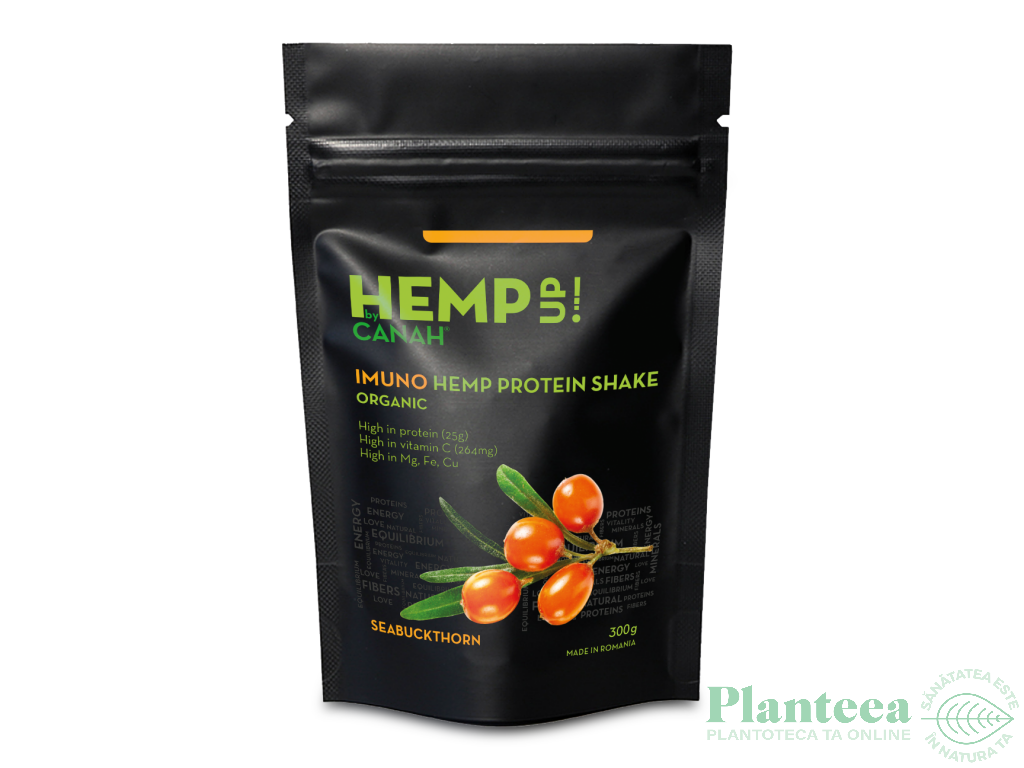 Pulbere shake proteic canepa catina Imuno Hemp Up eco 300g - CANAH