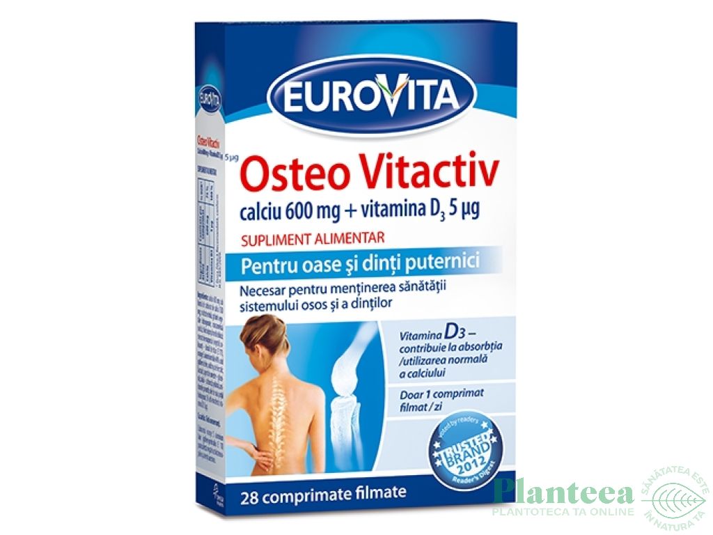 Osteo vitactiv 28cp - EUROVITA