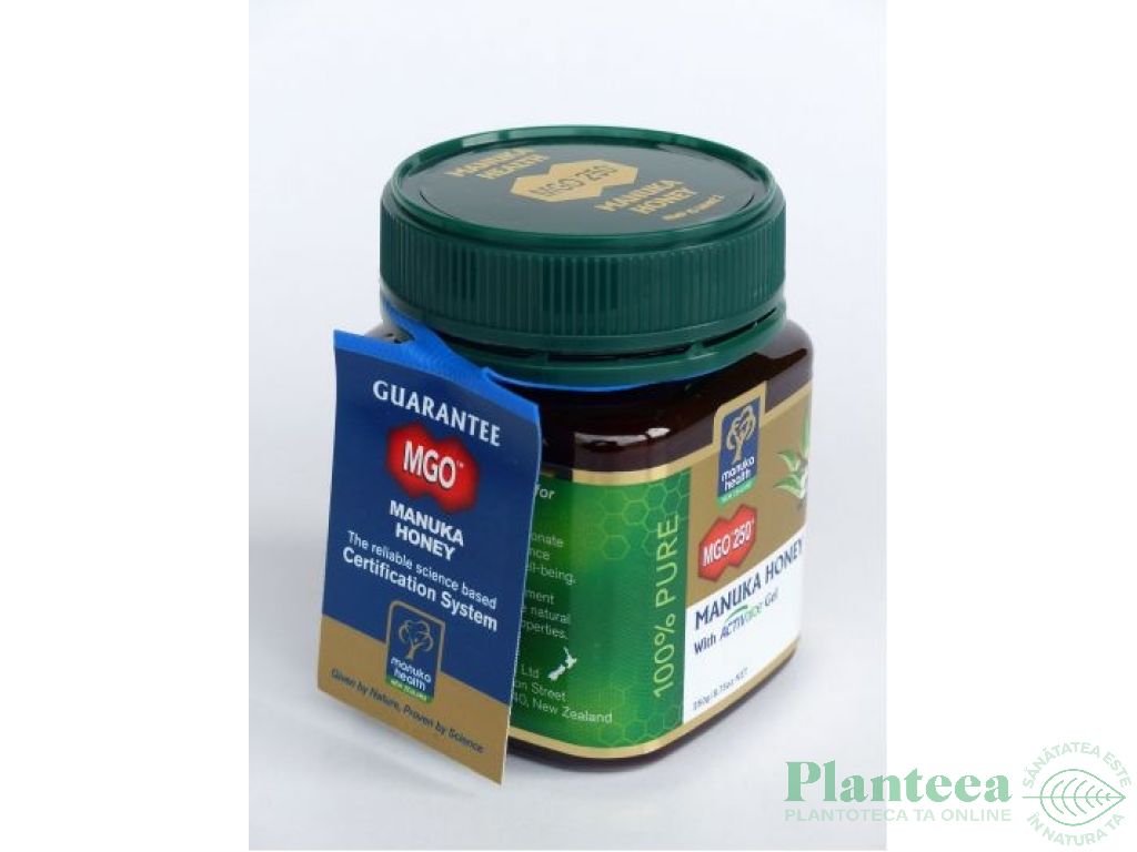 Miere Manuka mgo250+ cu ceai verde 250g - MANUKA HEALTH