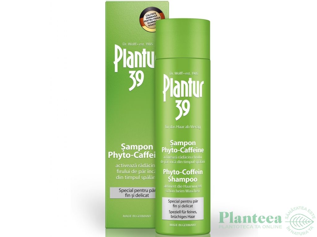 Sampon par fin delicat phyto caffeine Plantur39 250ml - DR WOLFF