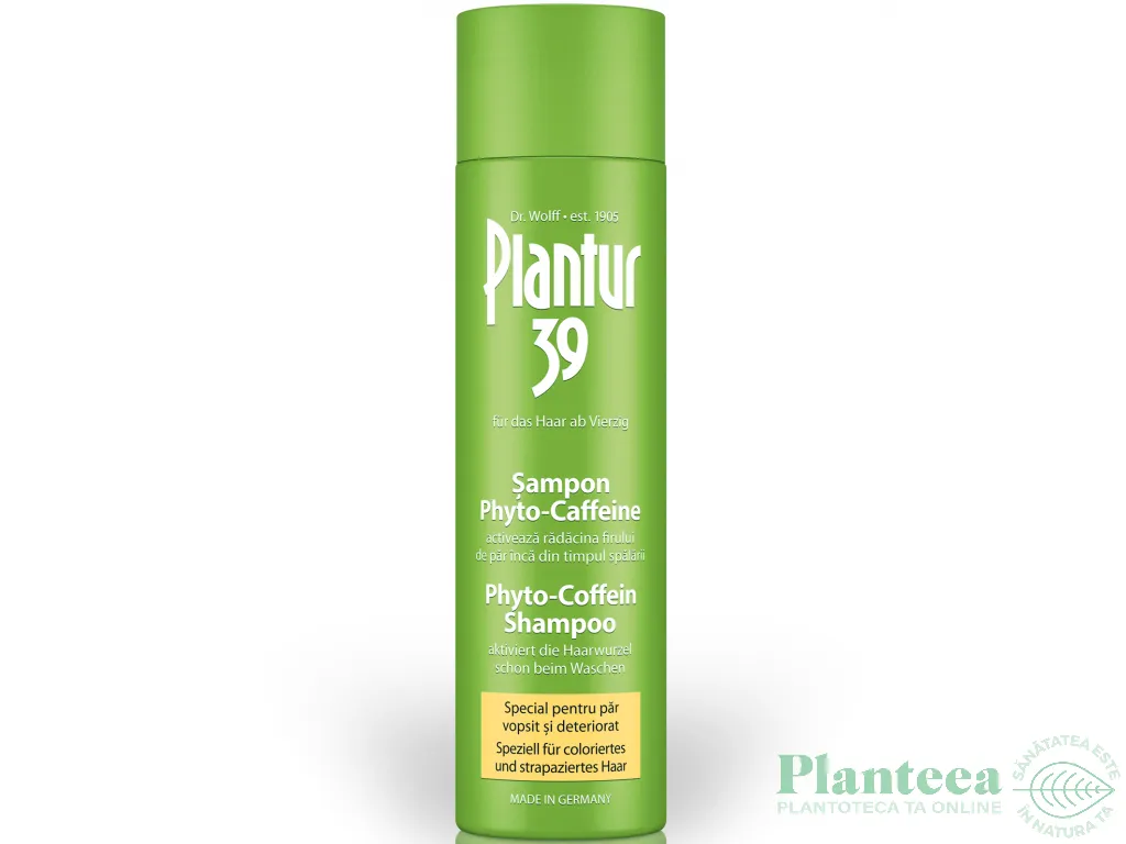 Sampon par vopsit deteriorat phyto caffeine Plantur39 250ml - DR WOLFF