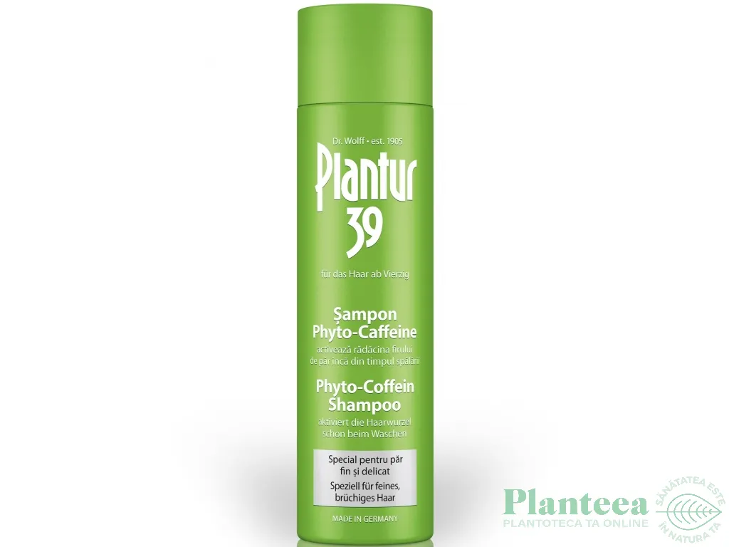 Sampon par fin delicat phyto caffeine Plantur39 250ml - DR WOLFF