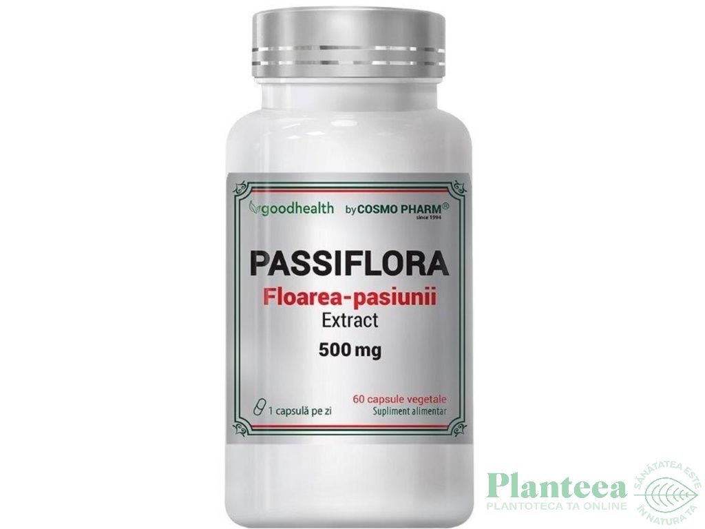 Passiflora {floarea pasiunii} extract 500mg 60cps - COSMO PHARM