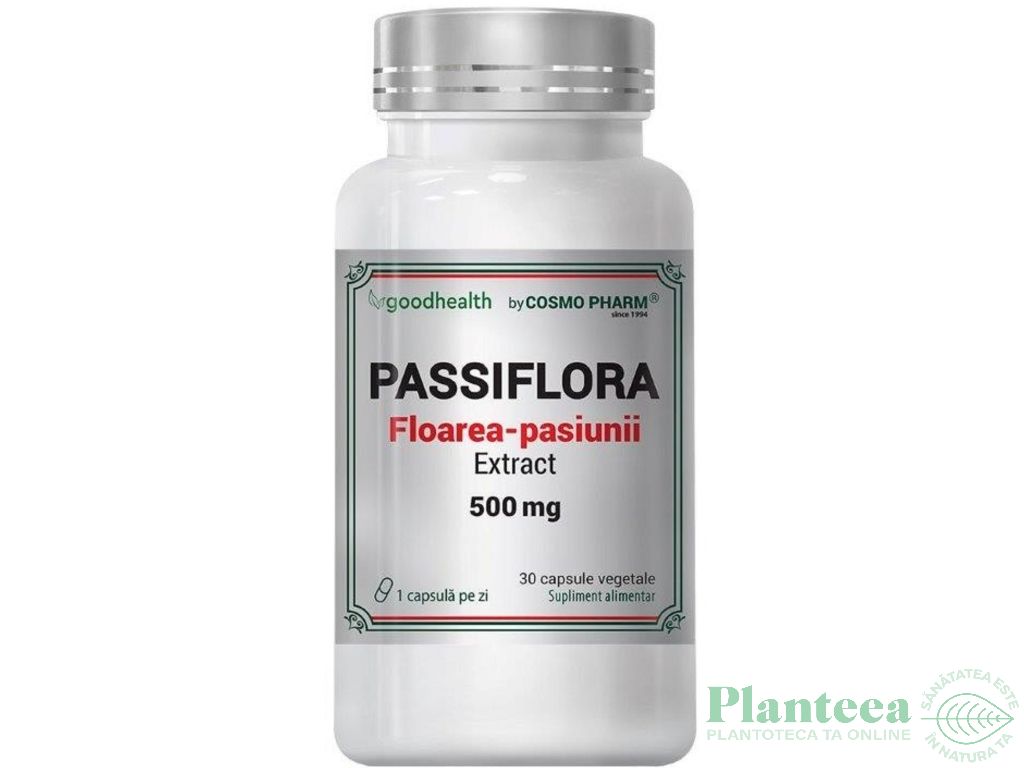 Passiflora {floarea pasiunii} extract 500mg 30cps - COSMO PHARM