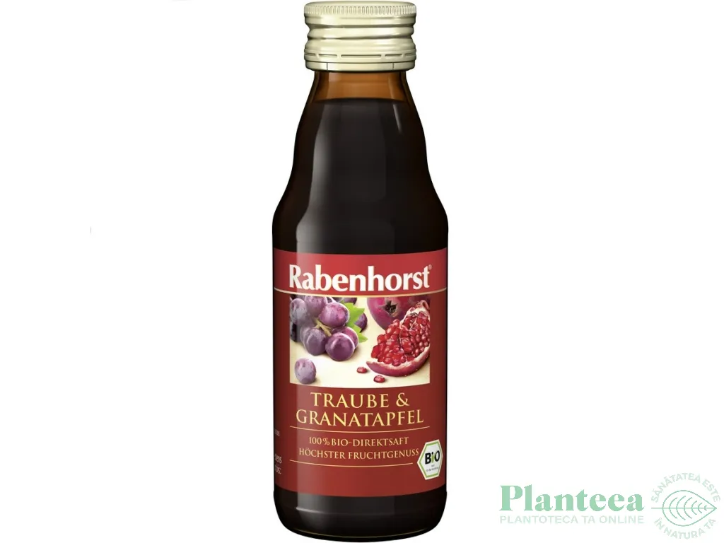 Suc struguri rosii rodie eco 125ml - RABENHORST
