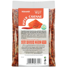 Condiment piper cayenne maruntit 40g - HERBAL SANA