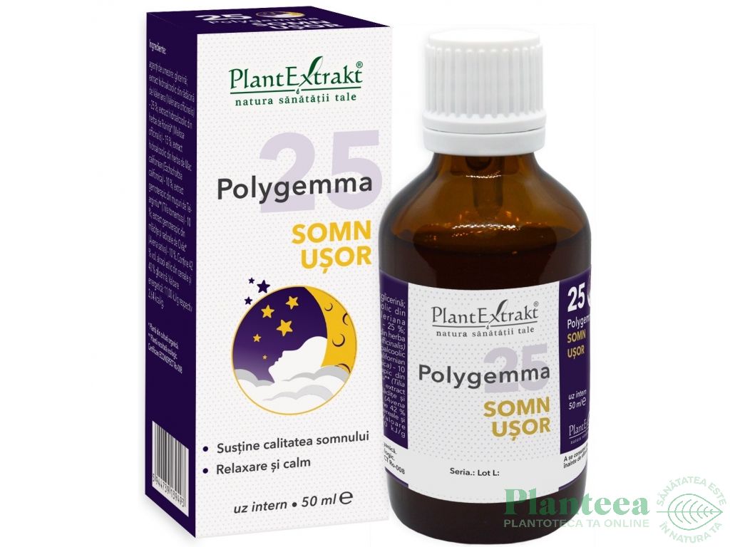 Polygemma 25 somn usor 50ml - PLANTEXTRAKT