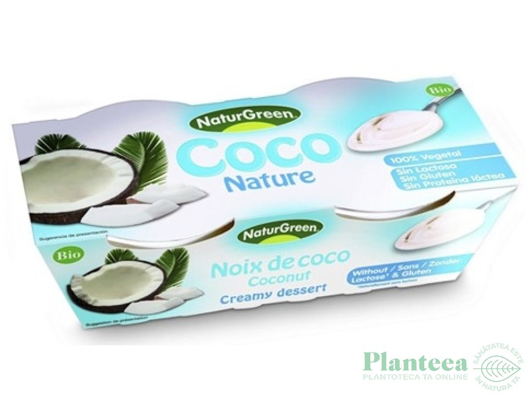 Desert crema cocos eco 2x125g - NATURGREEN