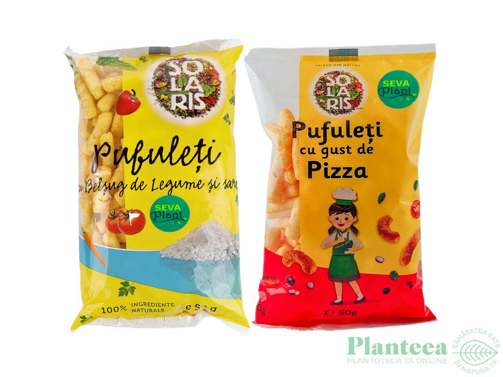 Pachet Pufuleti porumb cu sare [belsug legume+pizza] 2buc 100g - SOLARIS