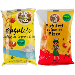 Pachet Pufuleti porumb cu sare [belsug legume+pizza] 2buc 100g - SOLARIS