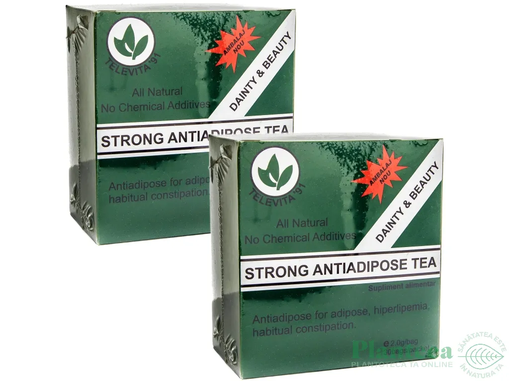 Set Ceai antiadipos strong 2x30dz - TELEVITA