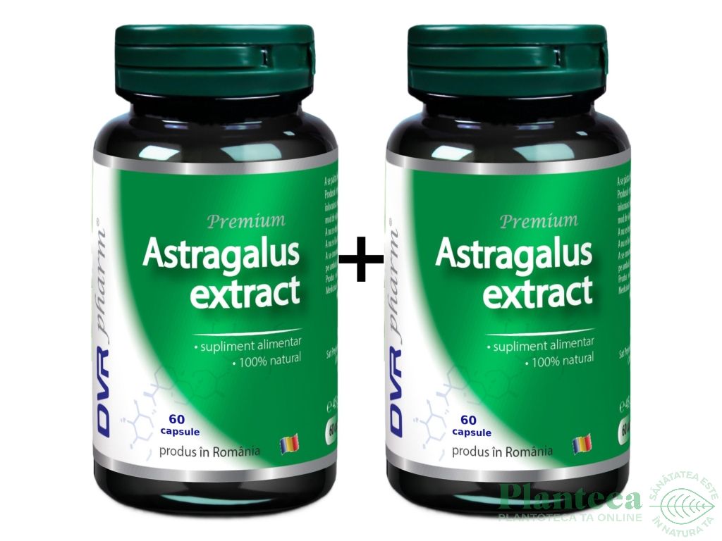 Pachet Astragalus extract 2x60cps - DVR PHARM