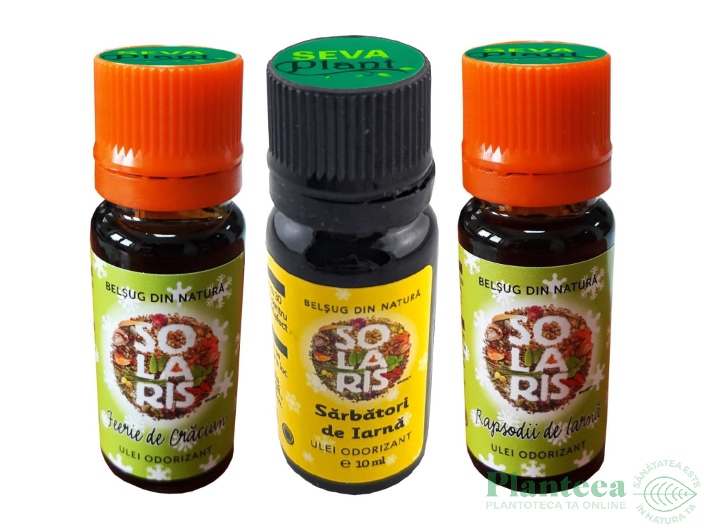 Kit 3 uleiuri odorizante Atmosfera Craciunului 3x10ml - SOLARIS