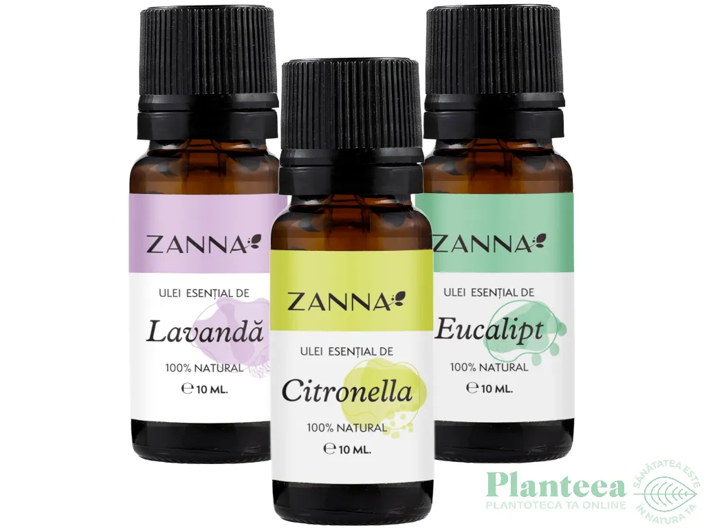 Kit 3 uleiuri esentiale Repelente contra Insectelor 3x10ml - ZANNA