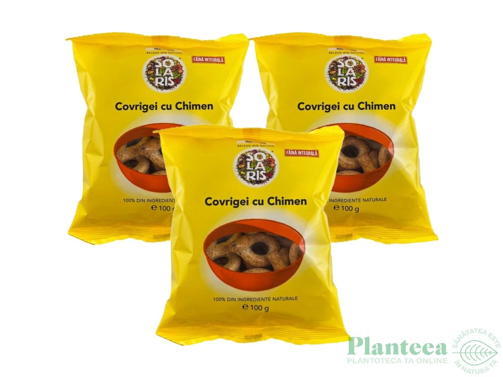Set Covrigei integrali chimen 3x100g - SOLARIS