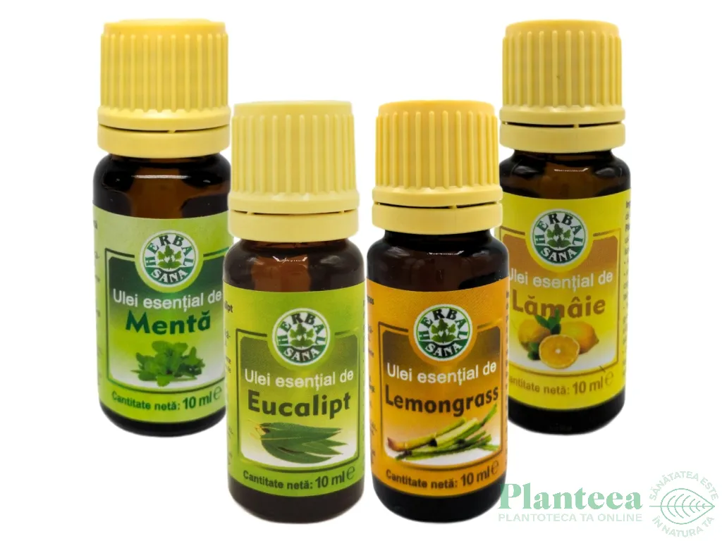 Kit 4 uleiuri esentiale Revigorante de Vara 4x10ml - HERBAL SANA