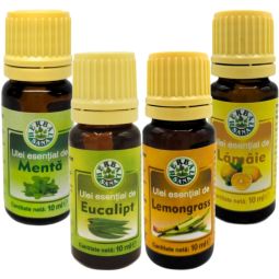 Pachet 4 uleiuri esentiale Revigorante de Vara 4x10ml - HERBAL SANA