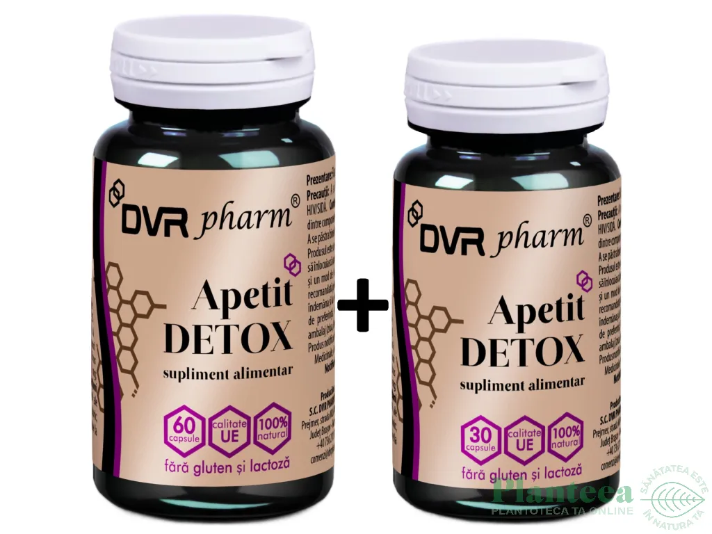 Pachet Apetit Detox 60+30cps - DVR PHARM